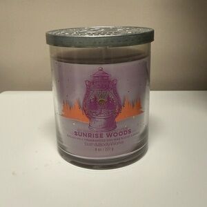 Bath & Body Works Sunrise Woods Candle - Purple and Orange